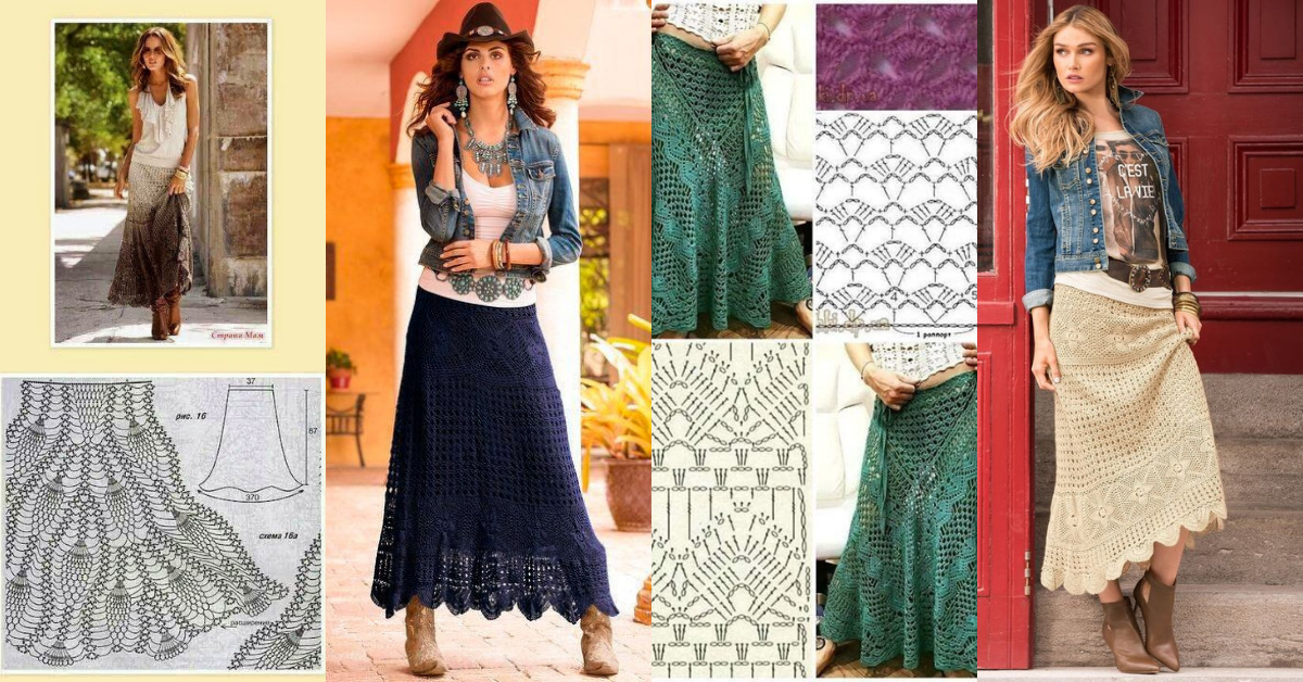 long crochet skirt tutorial