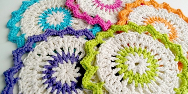lotus bloom dishcloths