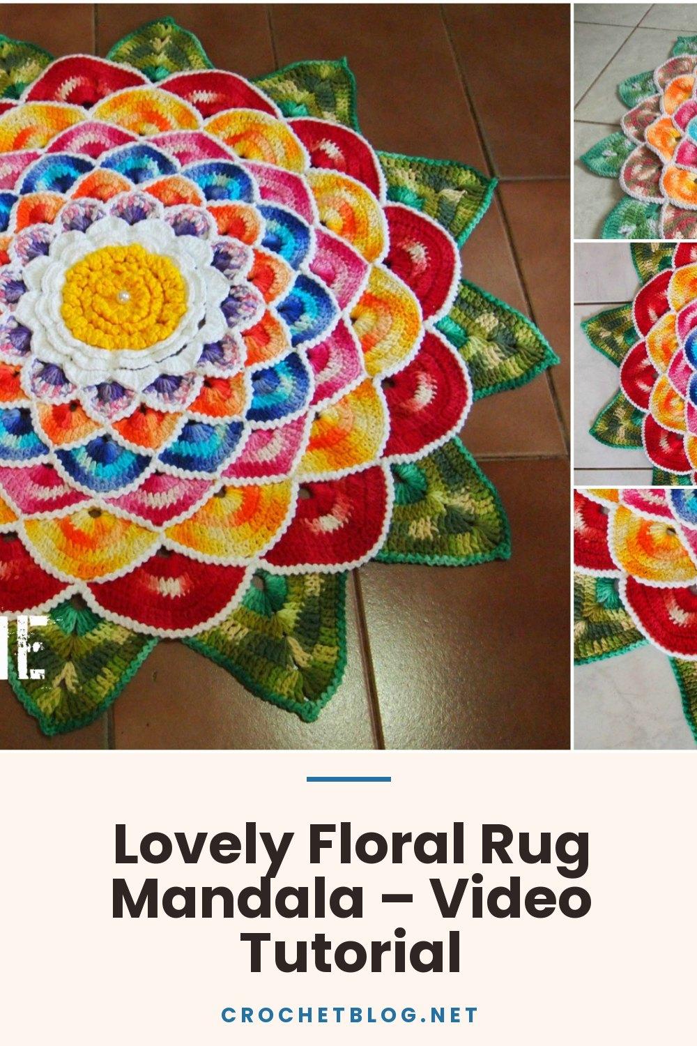 Lovely Floral Rug Mandala – Video Tutorial