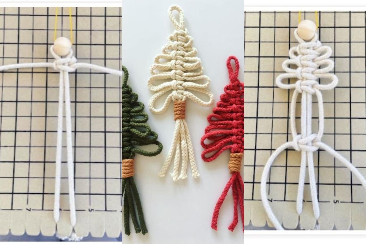 macrame christmas tree decorations 14