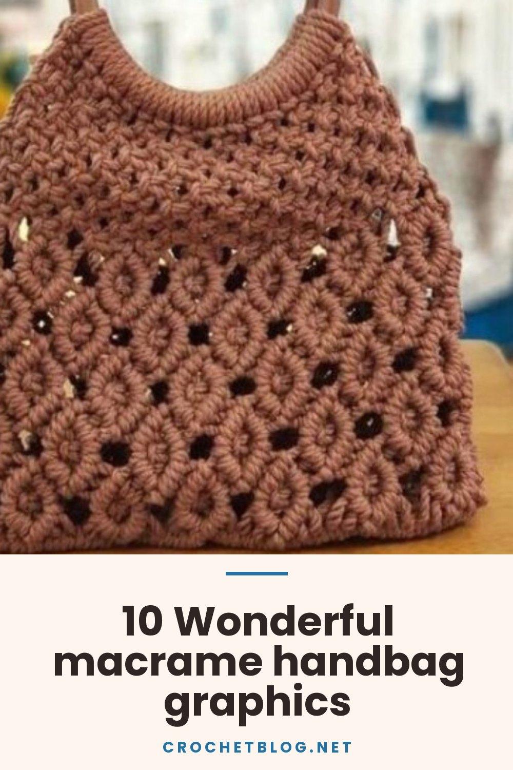10 Wonderful macrame handbag graphics