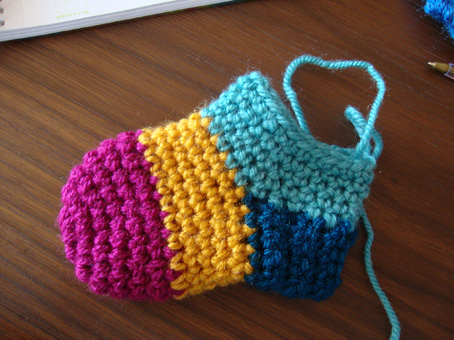 mini crochet socks for christmas 10
