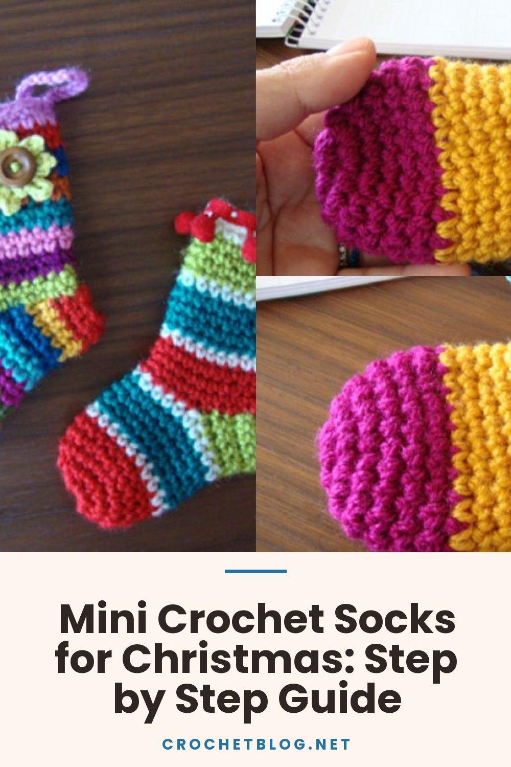 Mini Crochet Socks for Christmas: Step by Step Guide 