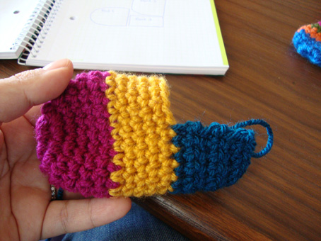 mini crochet socks for christmas 7