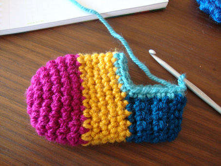 mini crochet socks for christmas 9