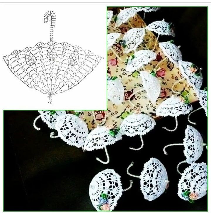 mini crochet umbrella ideas 2