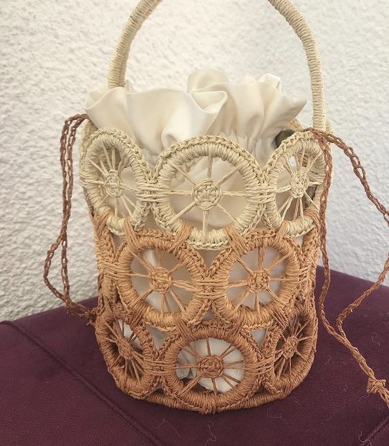 minimalist hollow out straw bag 10
