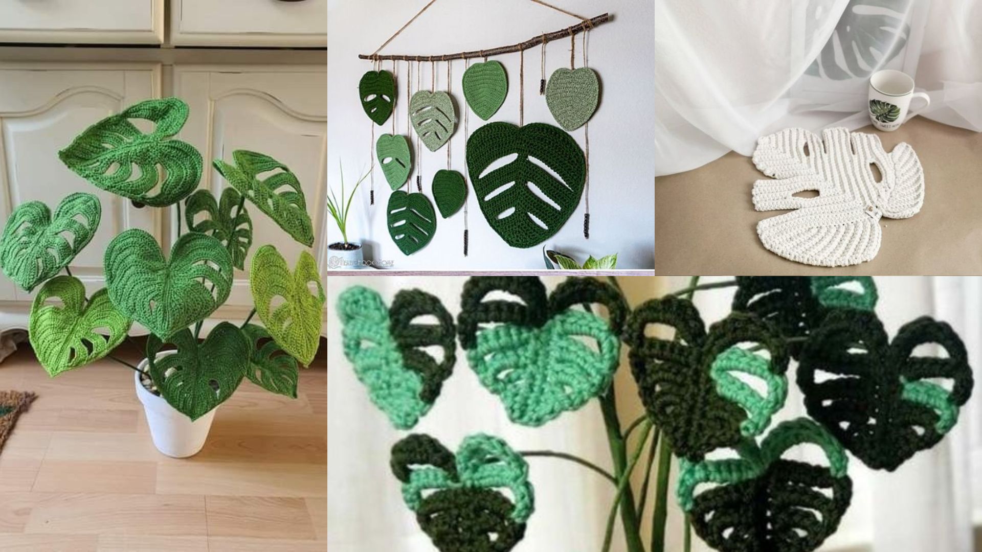 Monstera Leaf Free Crochet Pattern And Tutorial