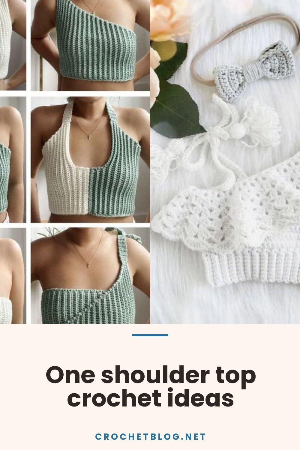One shoulder top crochet ideas