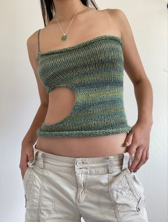 one shoulder top crochet patterns 2