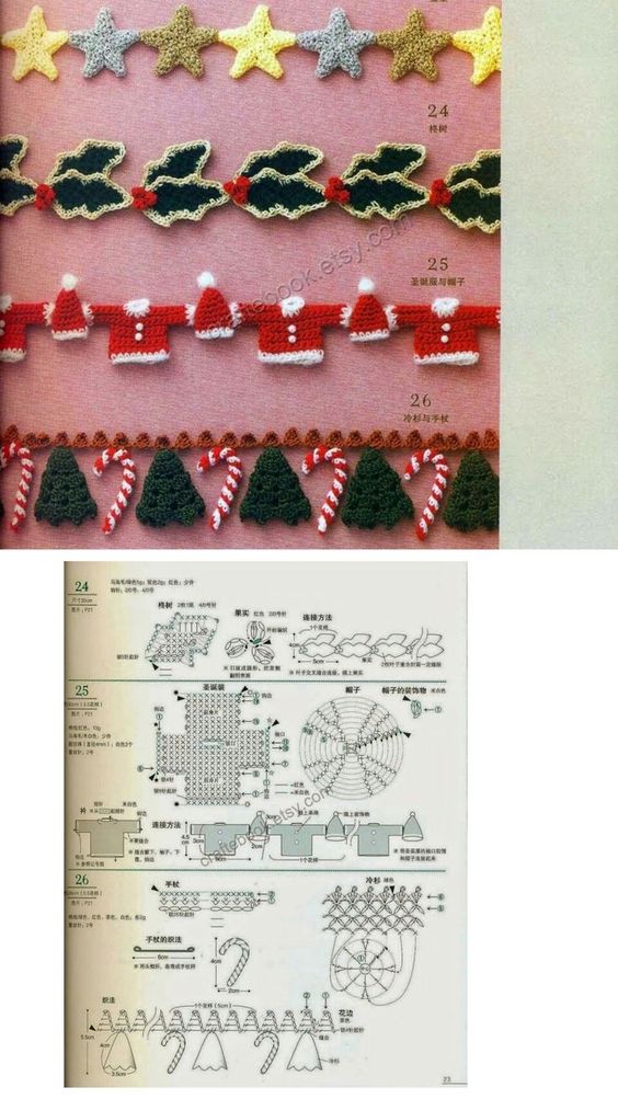 original christmas crochet edging 7