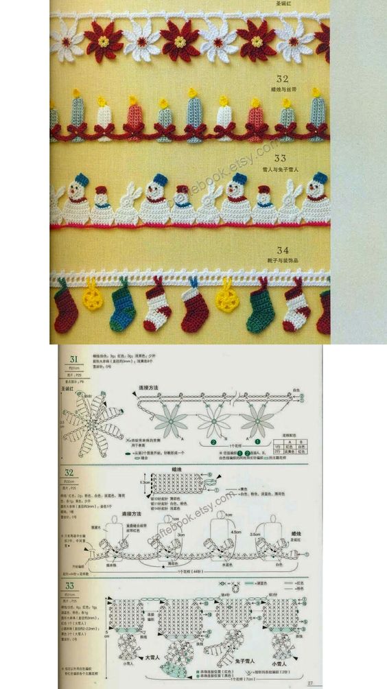 original christmas crochet edging 9