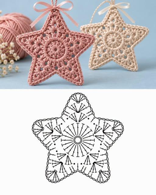 original wall art ideas crochet stars 6