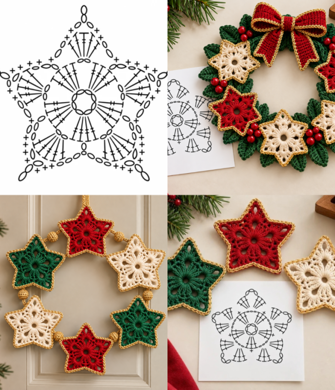original wall art ideas crochet stars 8 scaled