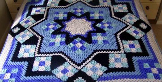 patchwork crochet blanket free pattern