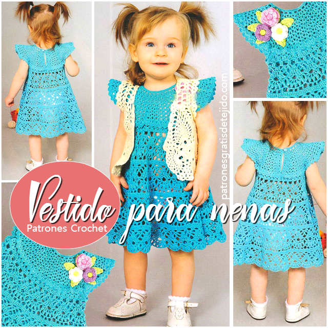 Patron vestido a online crochet