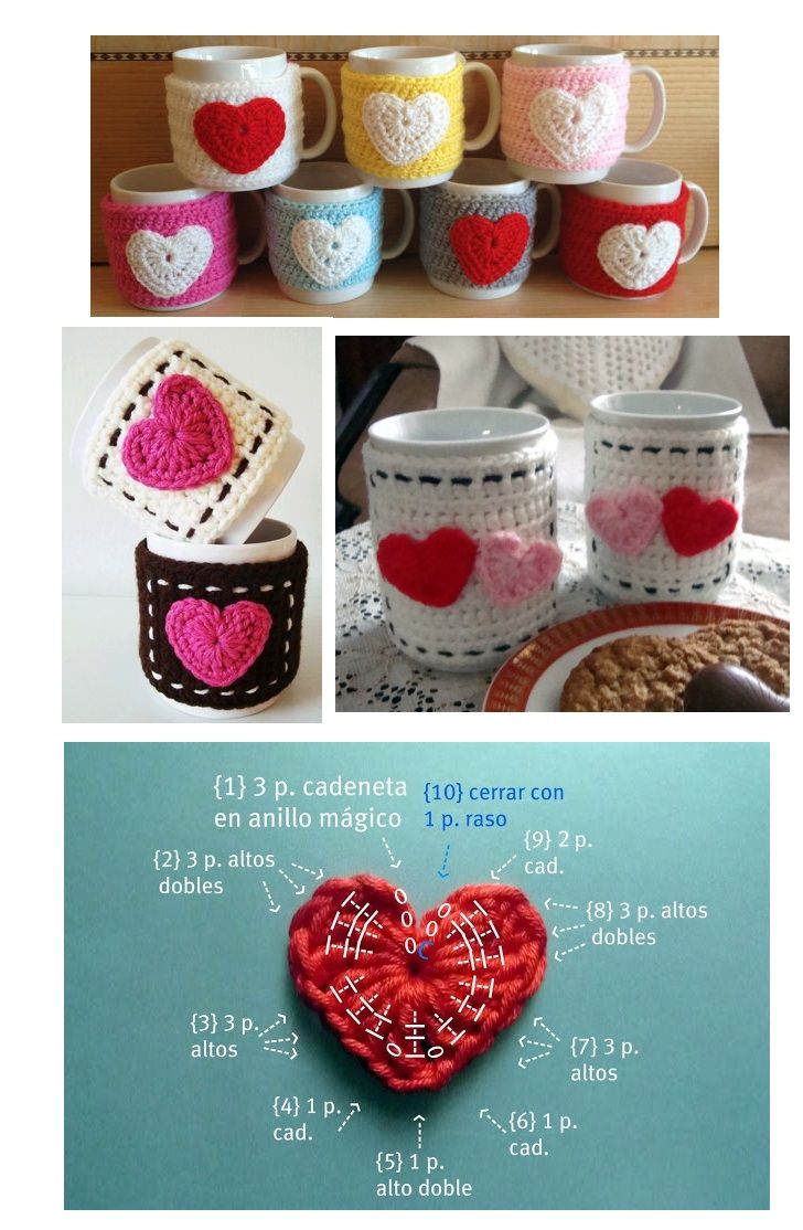 personalized crochet mugs