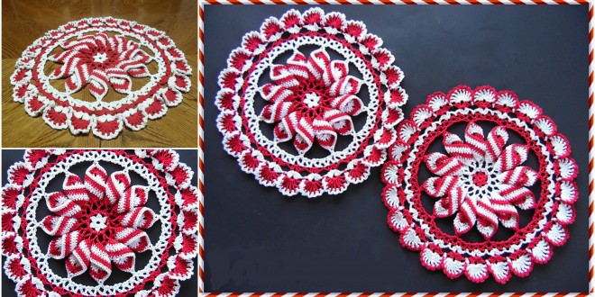 pinwheel peppermint crochet