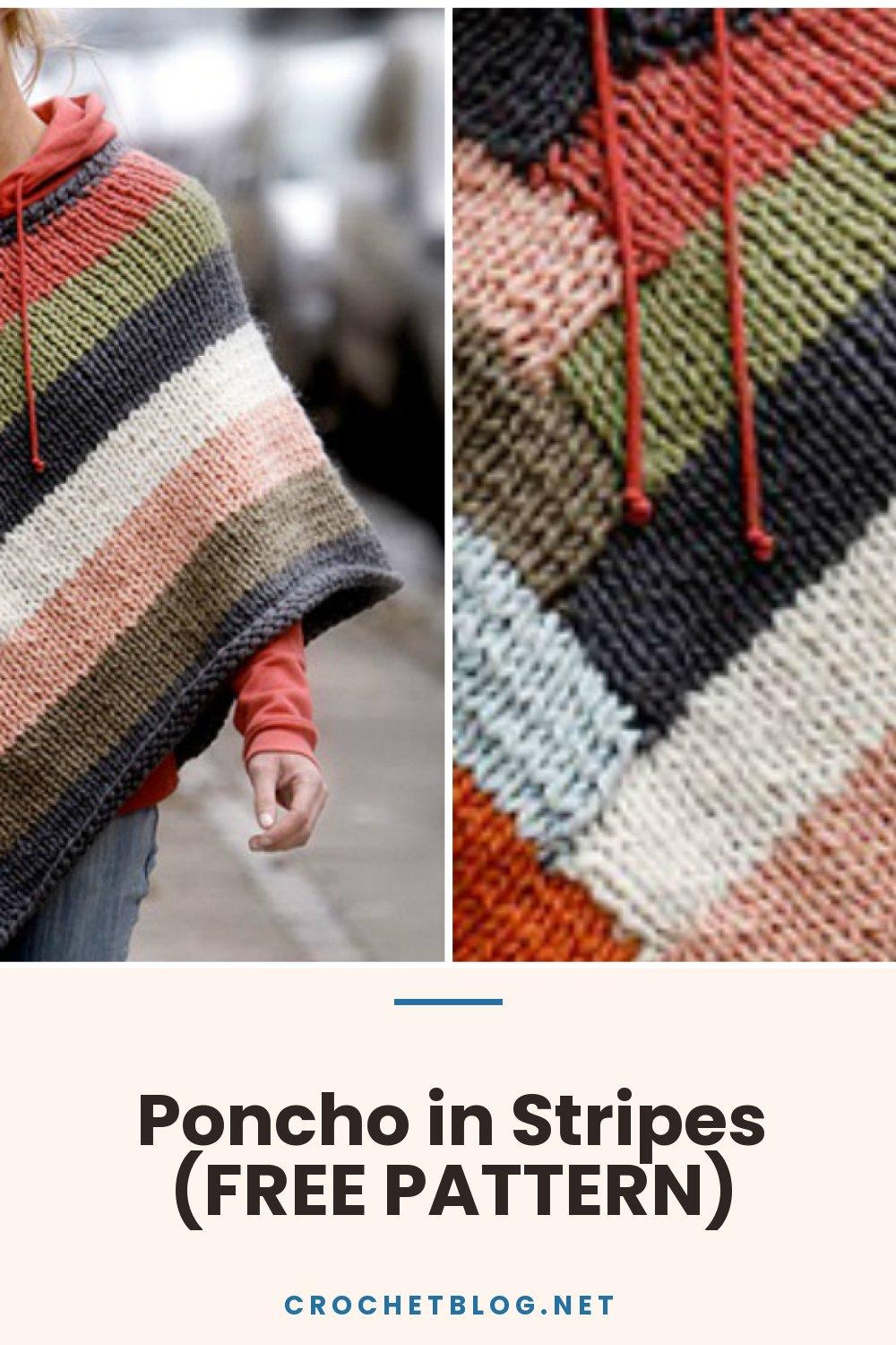Poncho in Stripes (FREE PATTERN)
