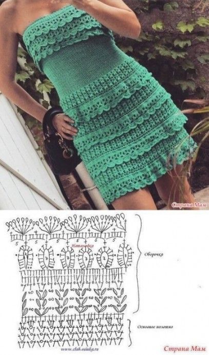 pretty short crochet dresses patterns