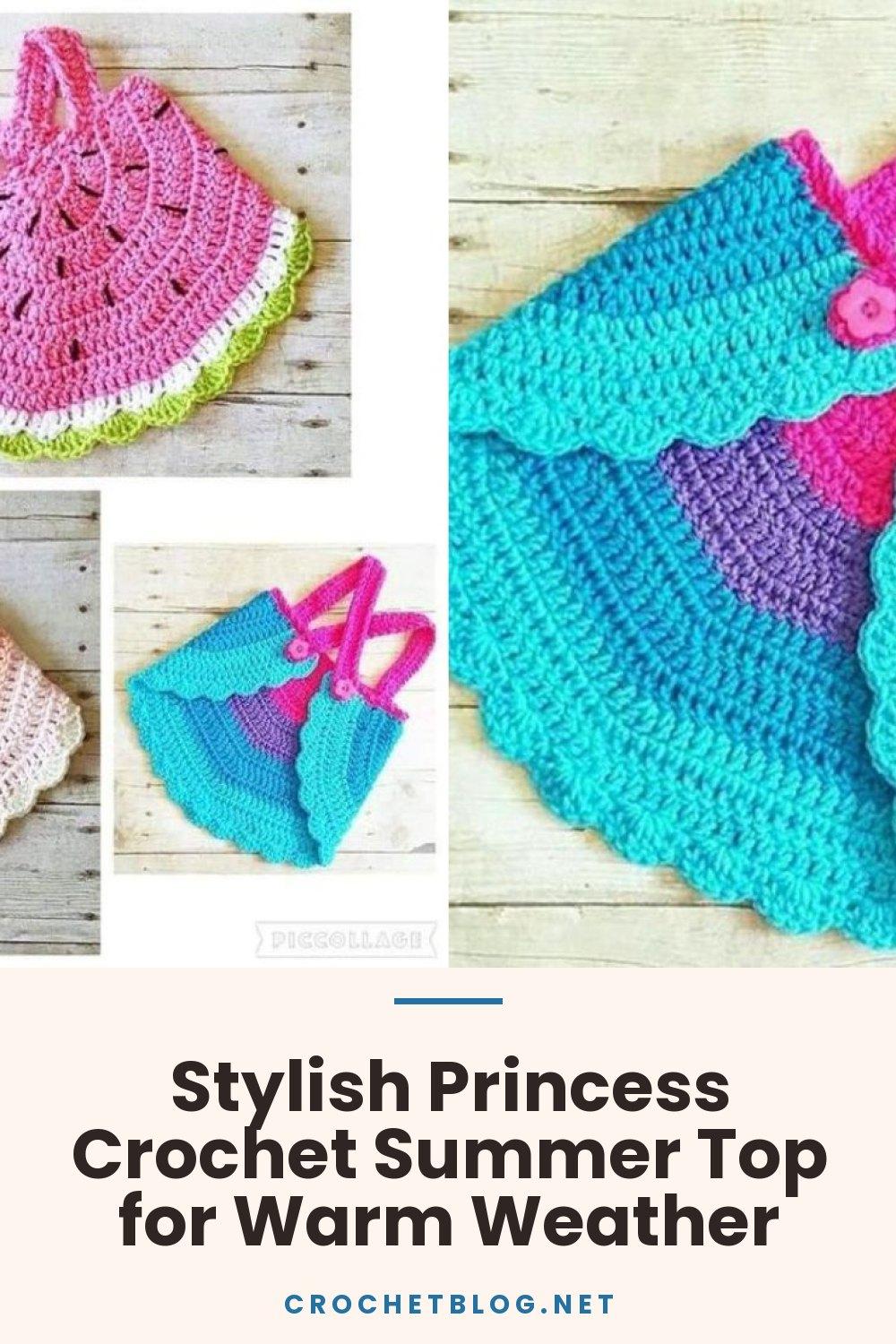 Stylish Princess Crochet Summer Top for Warm Weather