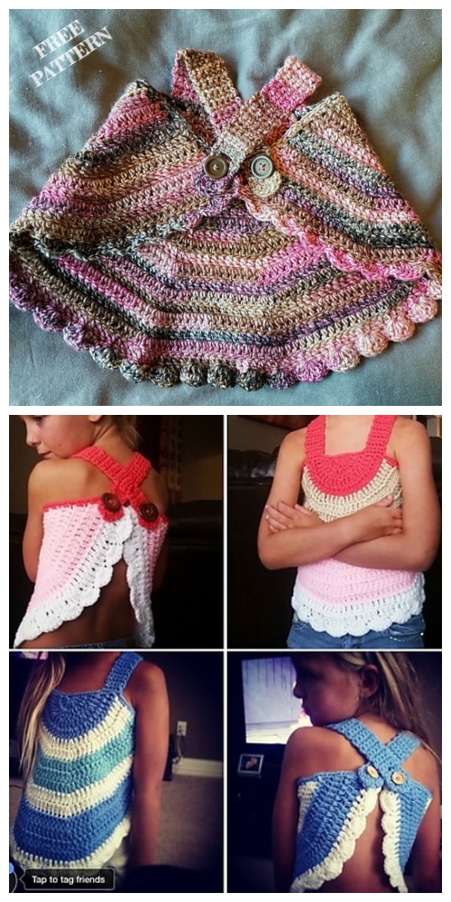 princess crochet summer top pattern