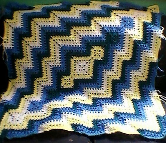 pronged square ripple blanket 2