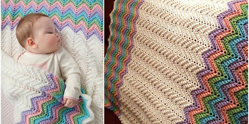 Crochet Rainbow Baby Blanket