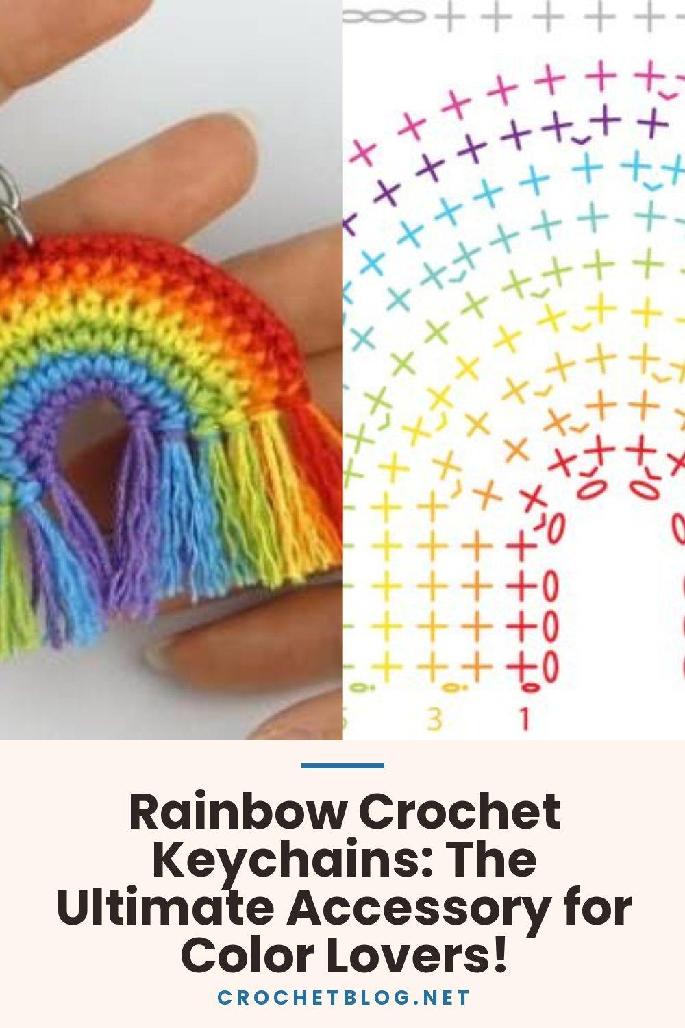 Rainbow Crochet Keychains: The Ultimate Accessory for Color Lovers!