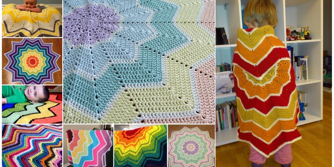 rainbow riple blanket