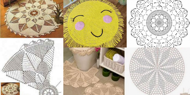 round crochet rugs ideas tutorials 1