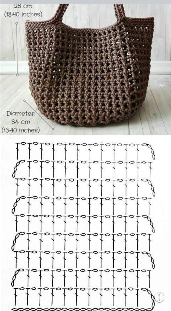 rustic crochet bags 1
