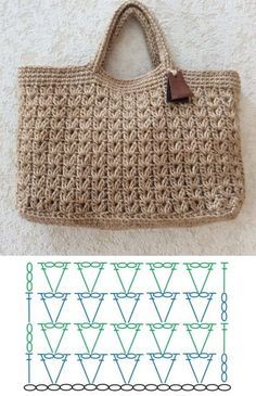 rustic crochet bags