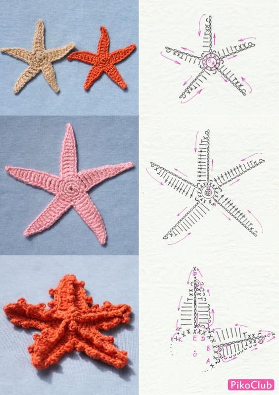sea creature keychain crochet pattern 6