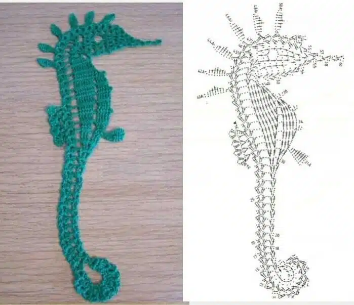 seahorse crochet graphiques 4