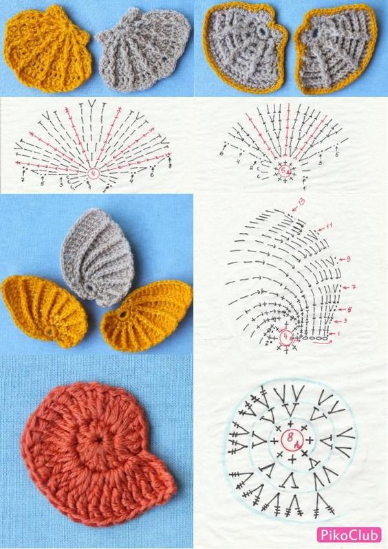 shells made from crochet graphics and ideas 7