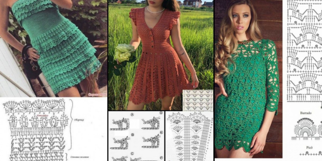 short crochet dresses patterns