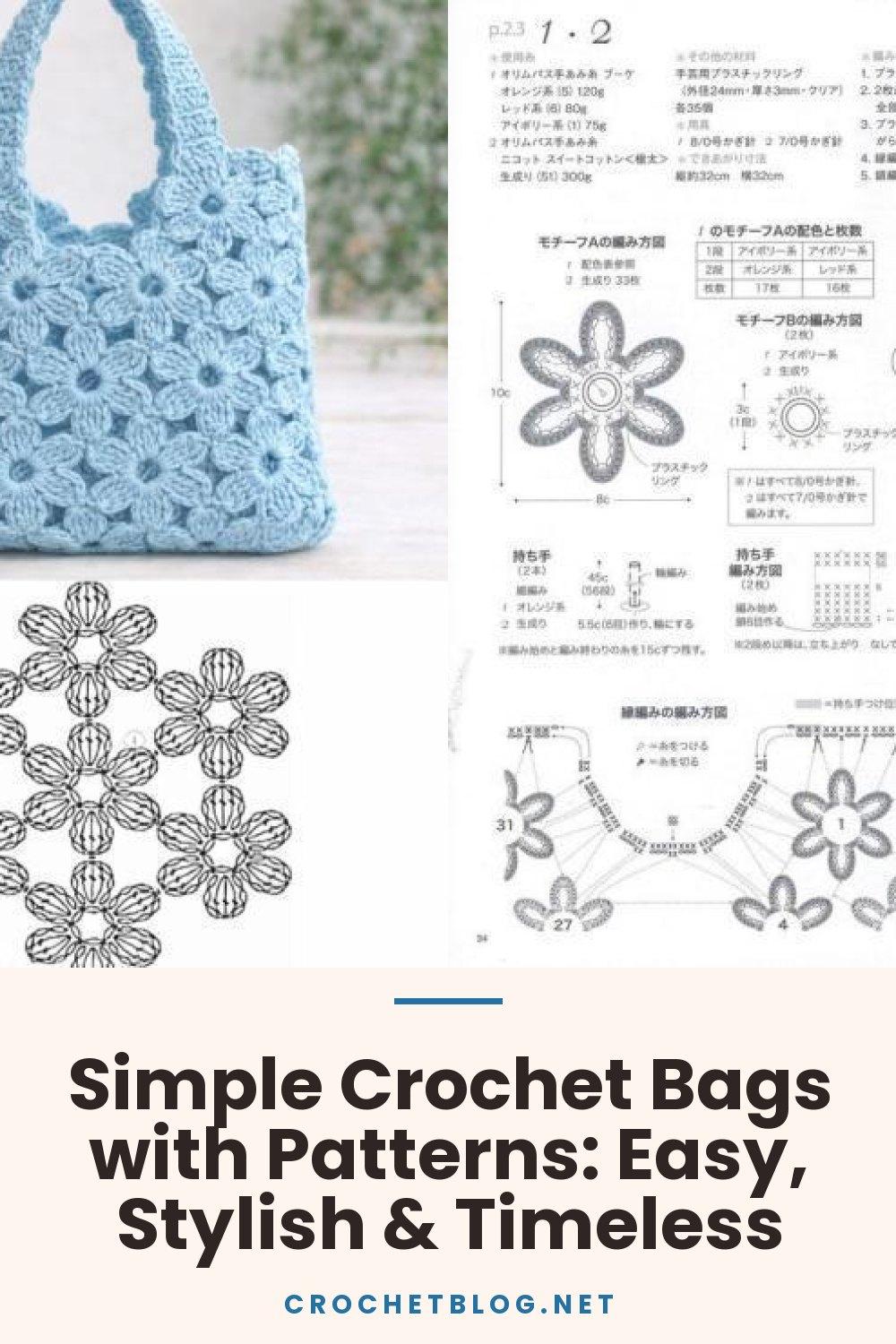 Simple Crochet Bags with Patterns: Easy, Stylish & Timeless