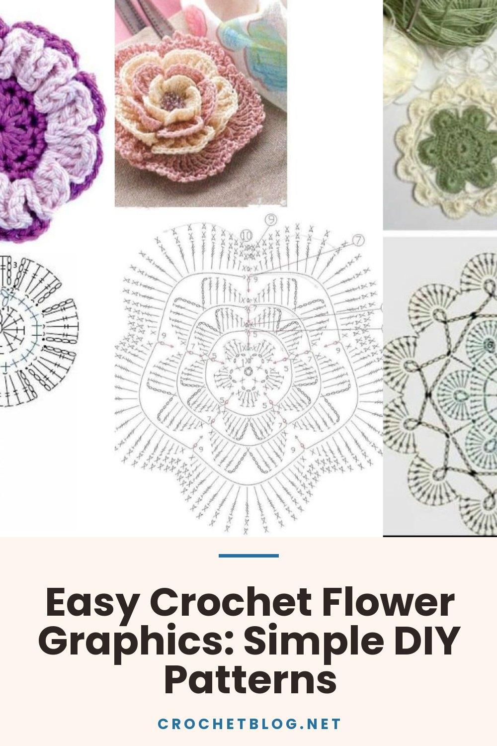 Easy Crochet Flower Graphics: Simple DIY Patterns