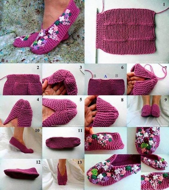 slippers made in crochet step by step 6