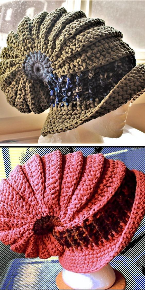 snail shell hat free crochet pattern