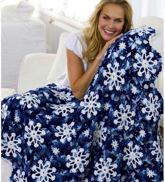 snowflake blanket crochet patterns 1