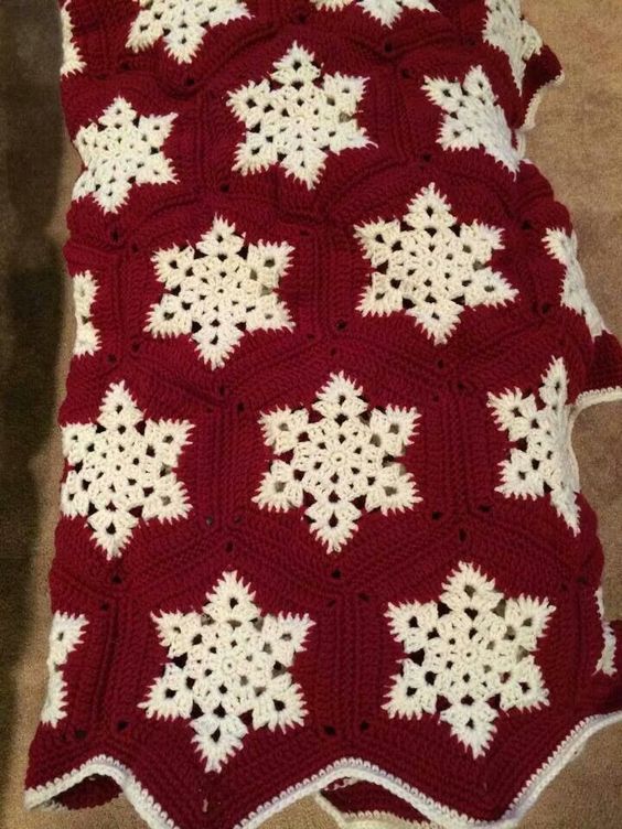snowflake blanket crochet patterns 5