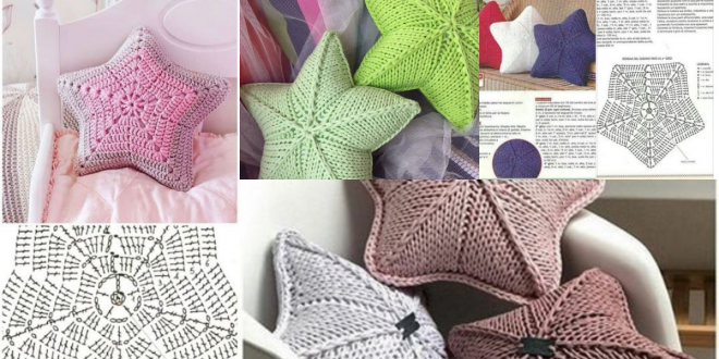 star pillow free knitting pattern