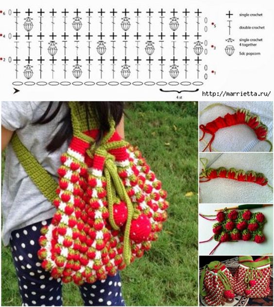 strawberry crochet stitch ideas and tutorials 5