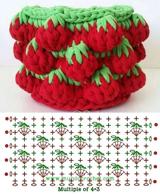 strawberry crochet stitch ideas and tutorials 7