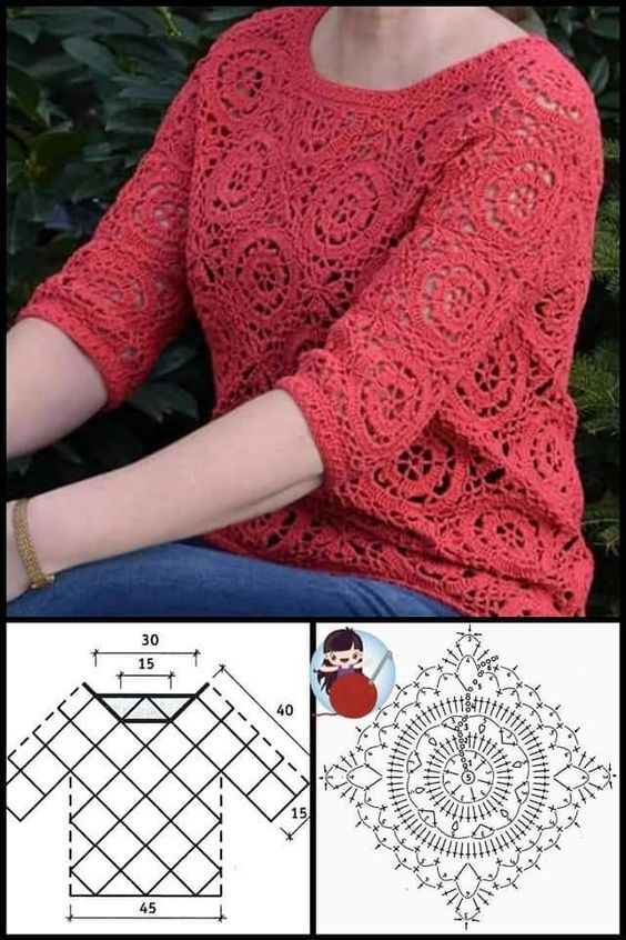stylish crochet blouses 6