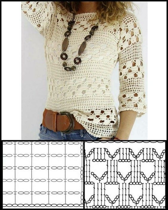 stylish crochet blouses 9