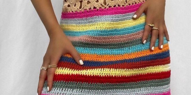 summer fashion crochet short beach skirt 11
