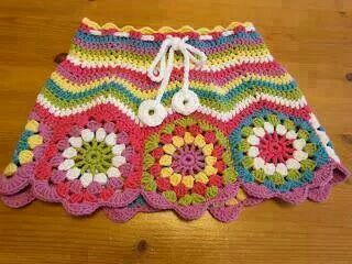 summer fashion crochet short beach skirt 3